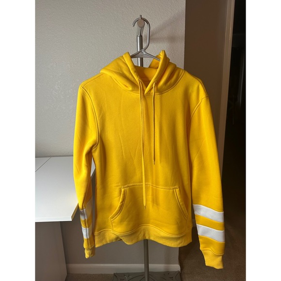 Other - Fleece‎ Hoodie Kids Small Yellow Excellent Varsity Stripe Sweatshirt
